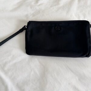Lululemon Athletica Black Zippered Wristlet